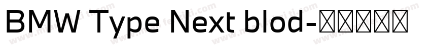 BMW Type Next blod字体转换